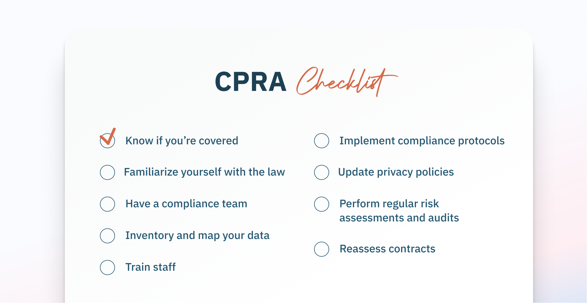 Didomi - CPRA Checklist