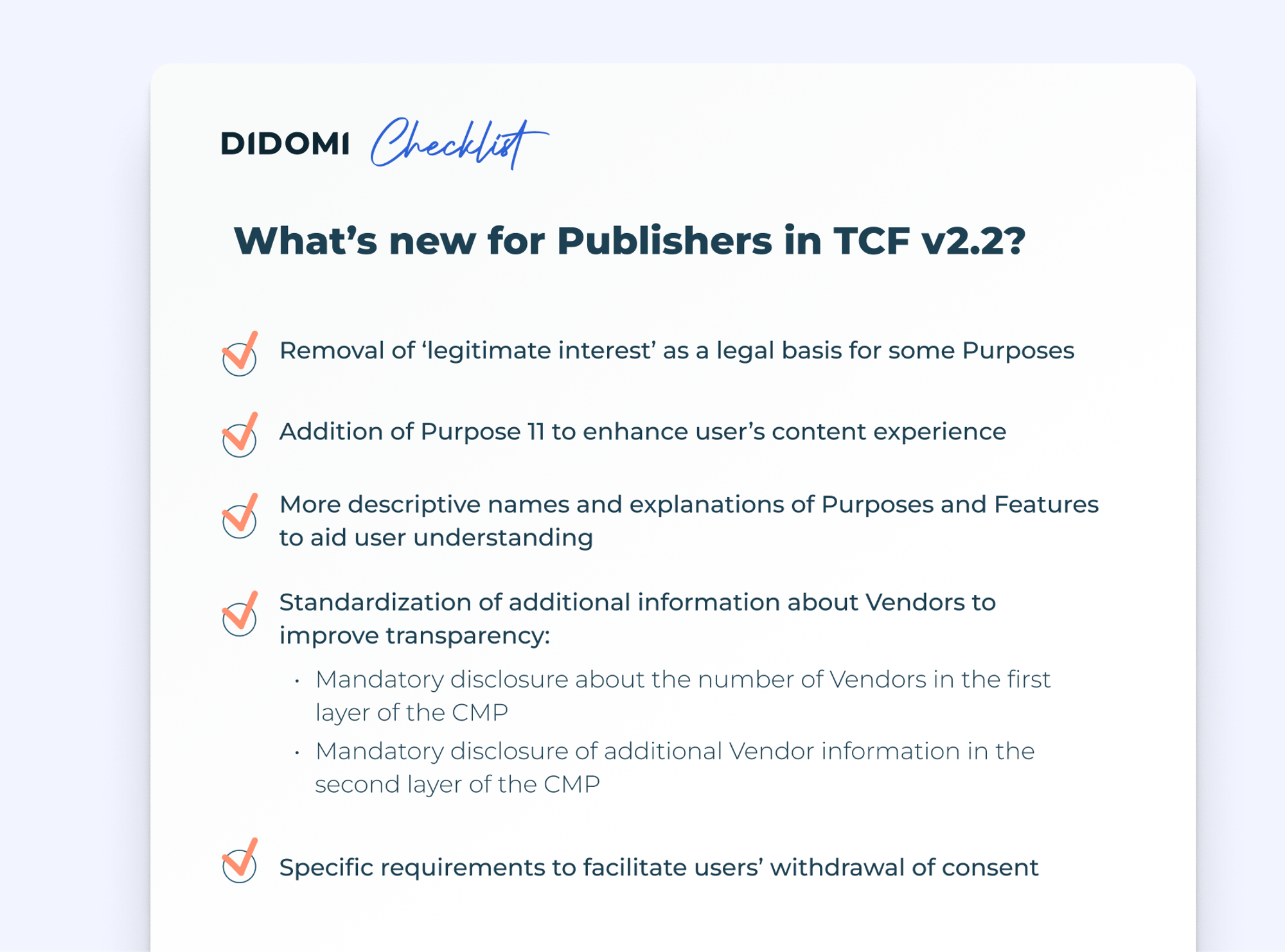 Didomi - TCFv2.2 checklist (EN)