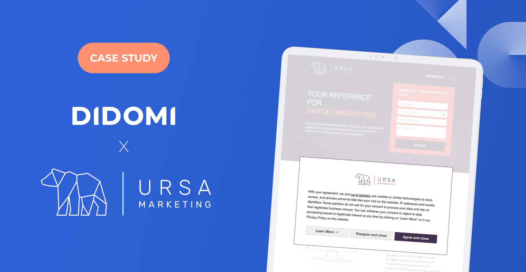 How did Didomi support its partner URSA Marketing in tackling the challenges of Law 25 in Canada?
