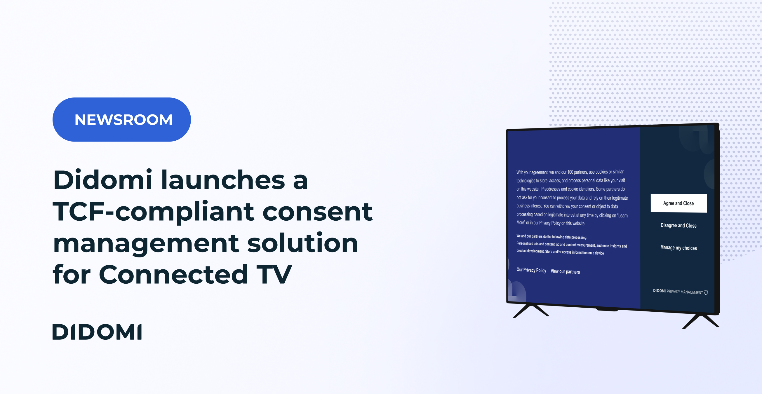 Didomi launches a TCF-compliant consent management solution for Connected TV